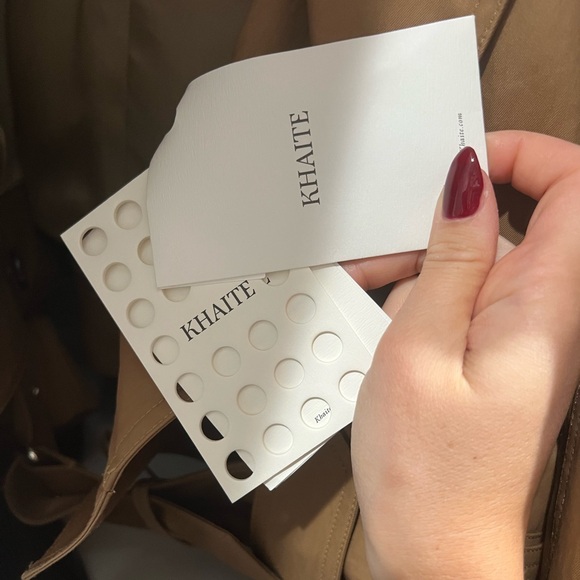 Khaite Hammond Cropped Trench Jacket Khaki M NWT $2,900 - Picture 8 of 9